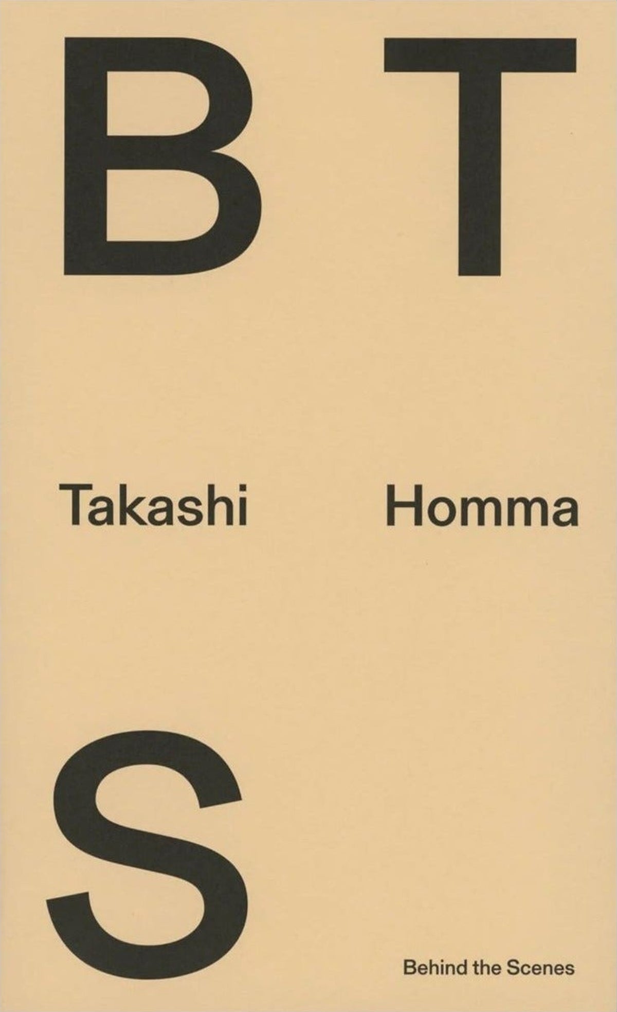 Takashi Homma — BTS, front cover
