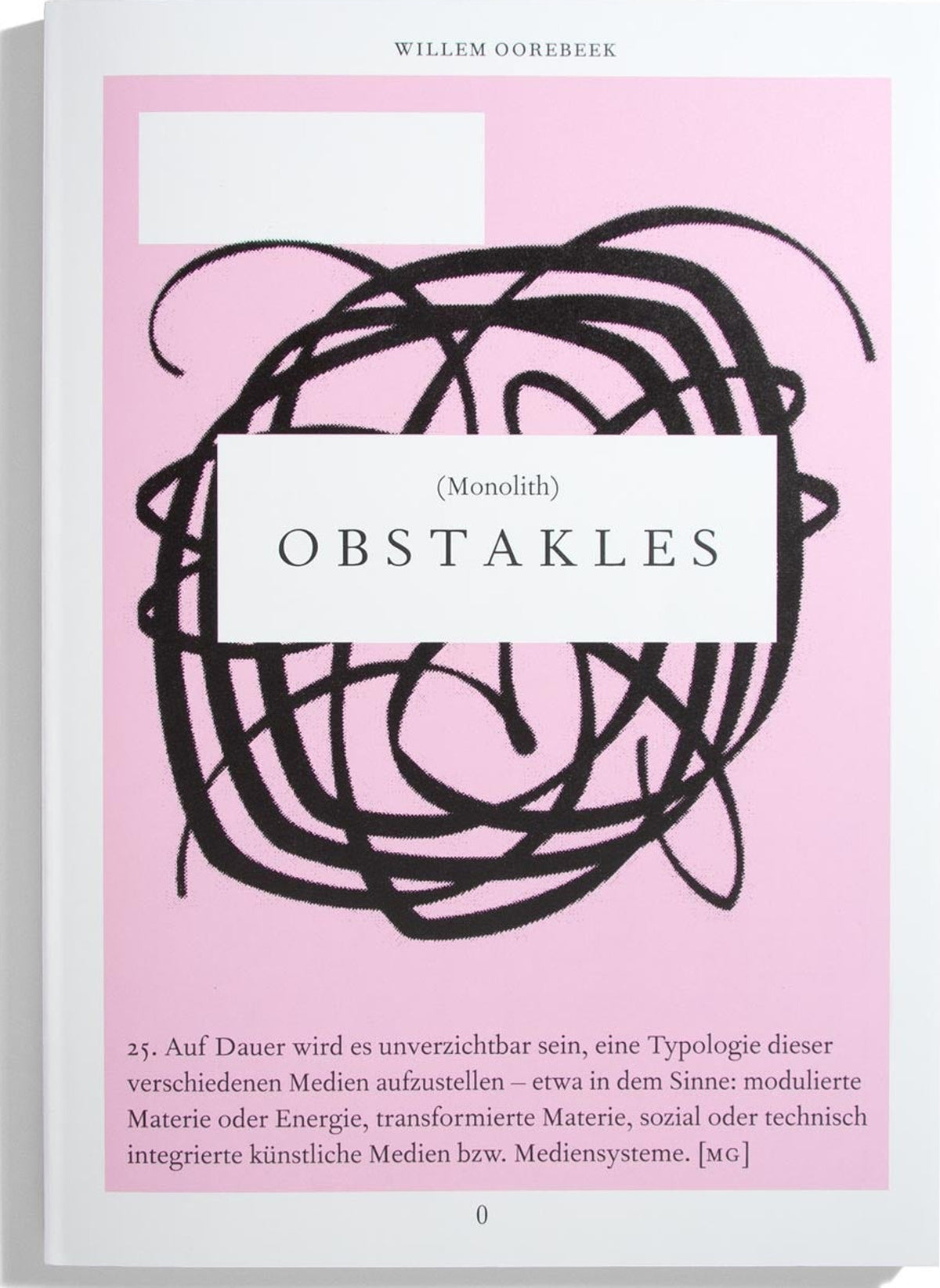 Willem Oorebeek — OBSTAKLES, front cover