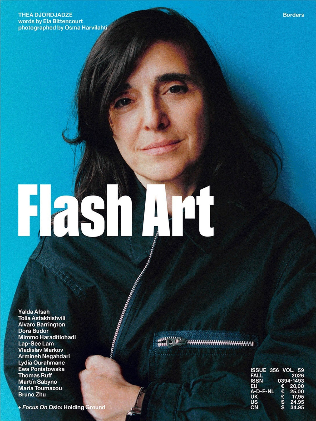 Flash Art — Issue 356: Borders, Thea Djordjadze cover