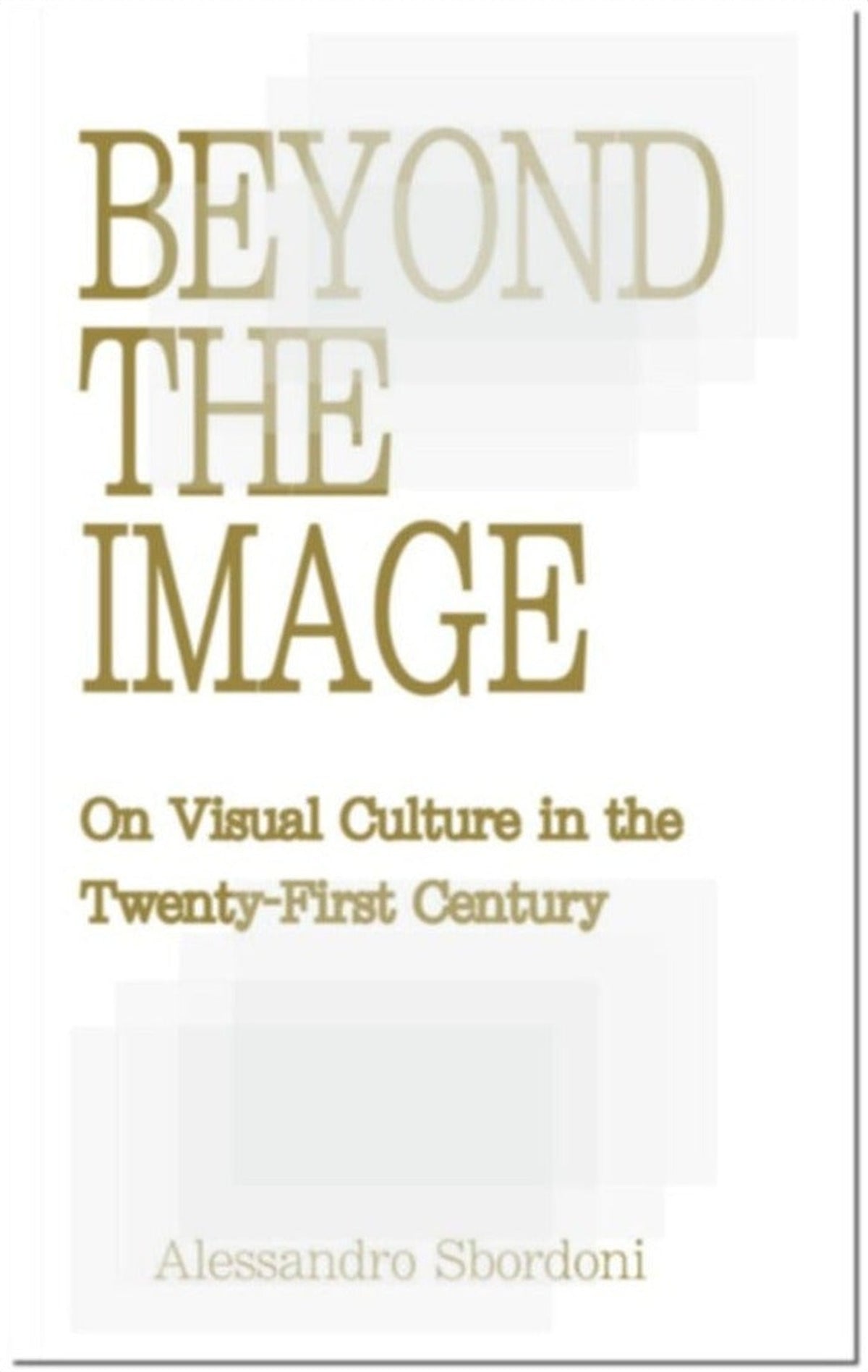 Alessandro Sbordoni — Beyond the Image: On Visual Culture in the Twenty-First Century, front cover