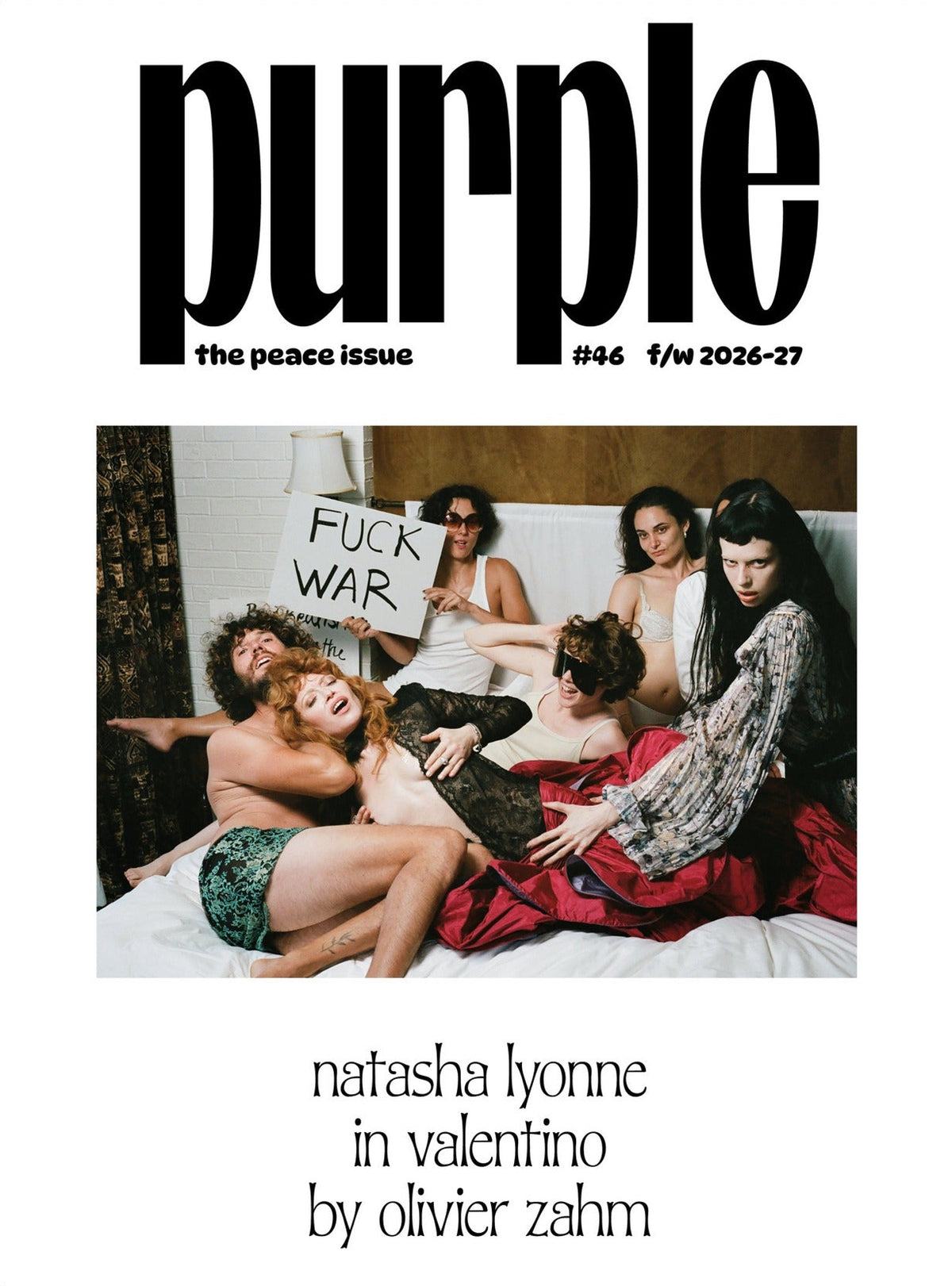 Purple — Issue 46: The Peace Issue, Natasha Lyonne in Valentino cover