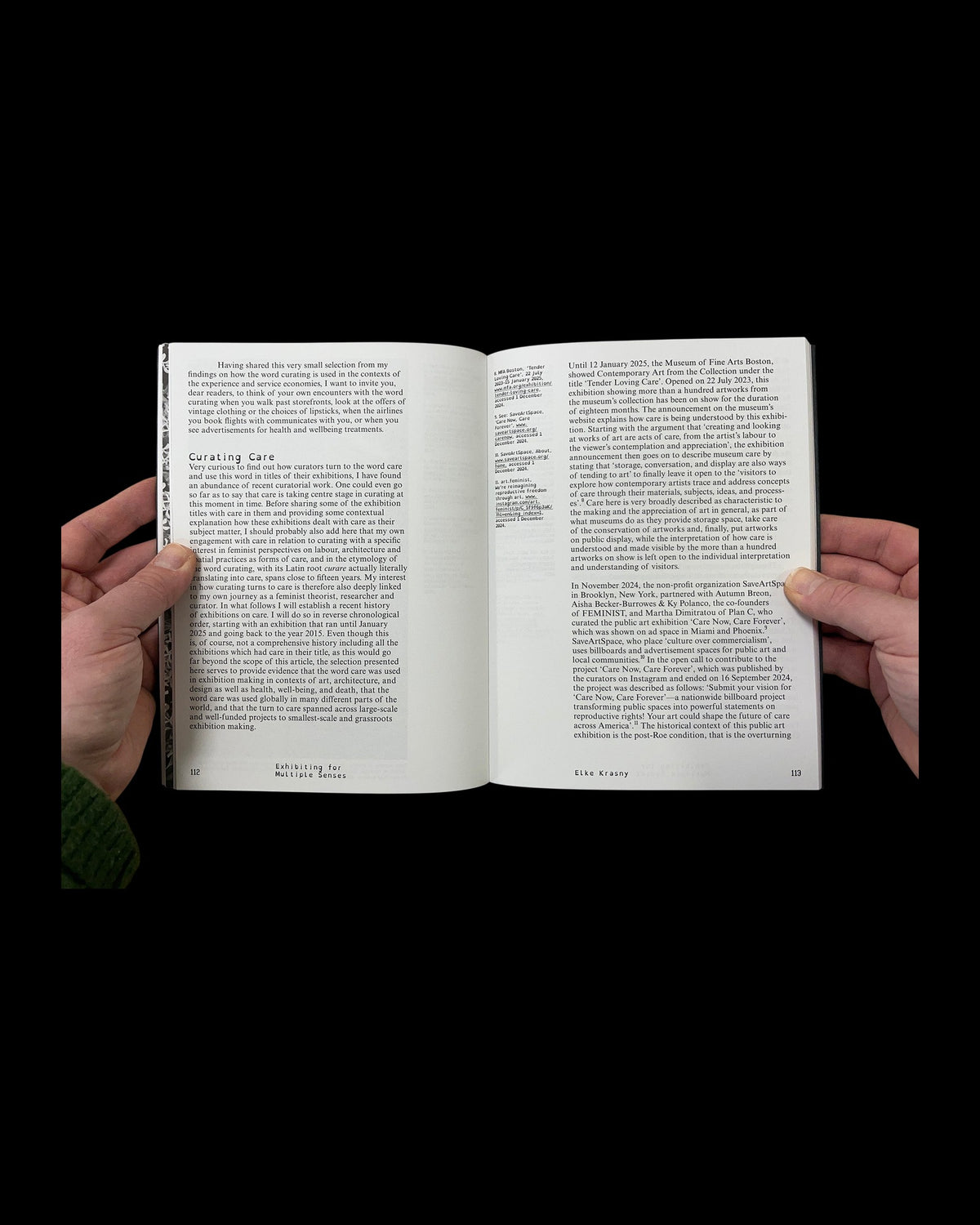 Exhibiting for Multiple Senses: Art and Curating for Sensory-Diverse Bodies, inside pages 6