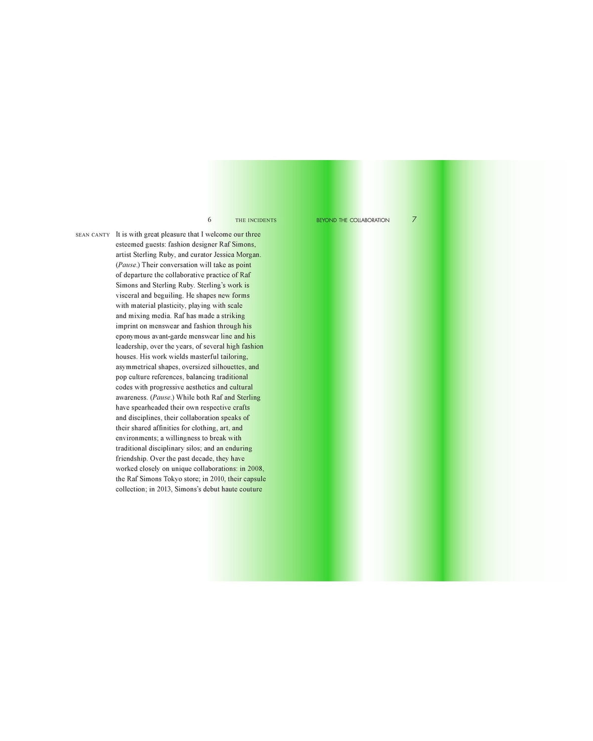 Sterling Ruby & Raf Simons — Beyond the Collaboration, inside pages 3