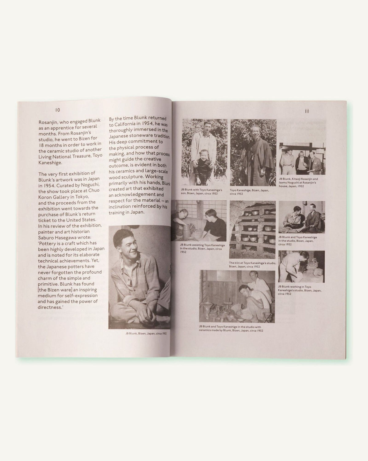 JB Blunk Cups, Plates, Bowls & Sculptures: Ceramics 1950–1999, inside pages 3