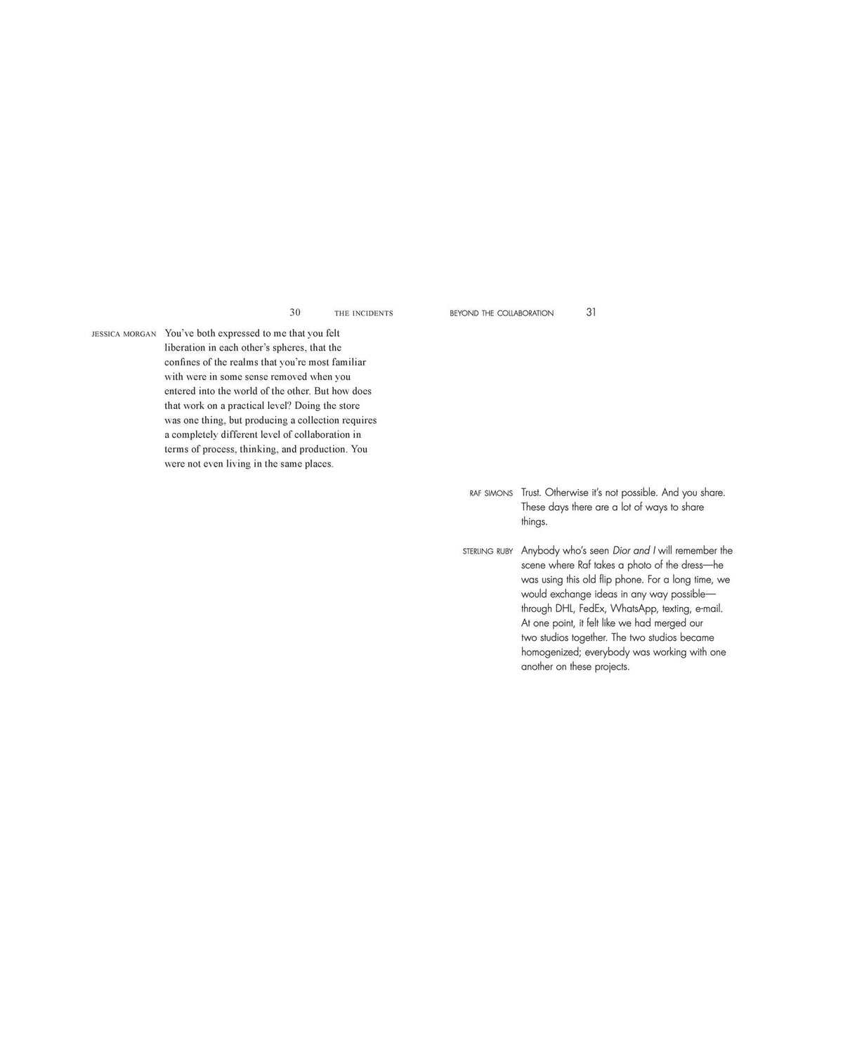 Sterling Ruby & Raf Simons — Beyond the Collaboration, inside pages 5
