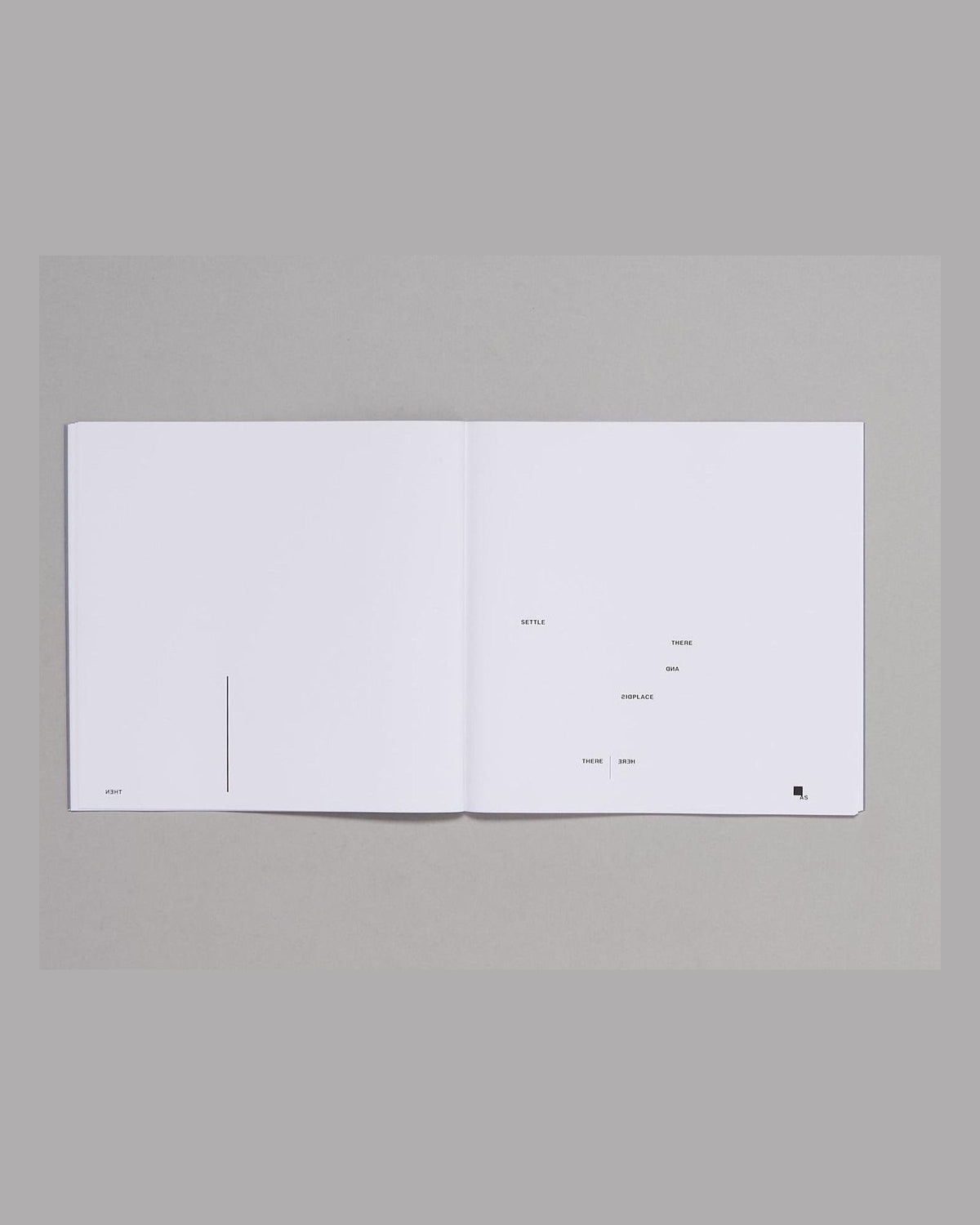 Peter Downsbrough — AS, THEN, inside pages 5