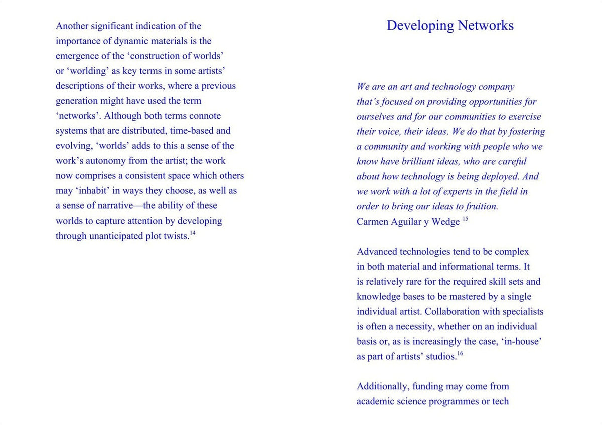 Future Art Ecosystems 1: Art x Advanced Technologies, inside pages 4