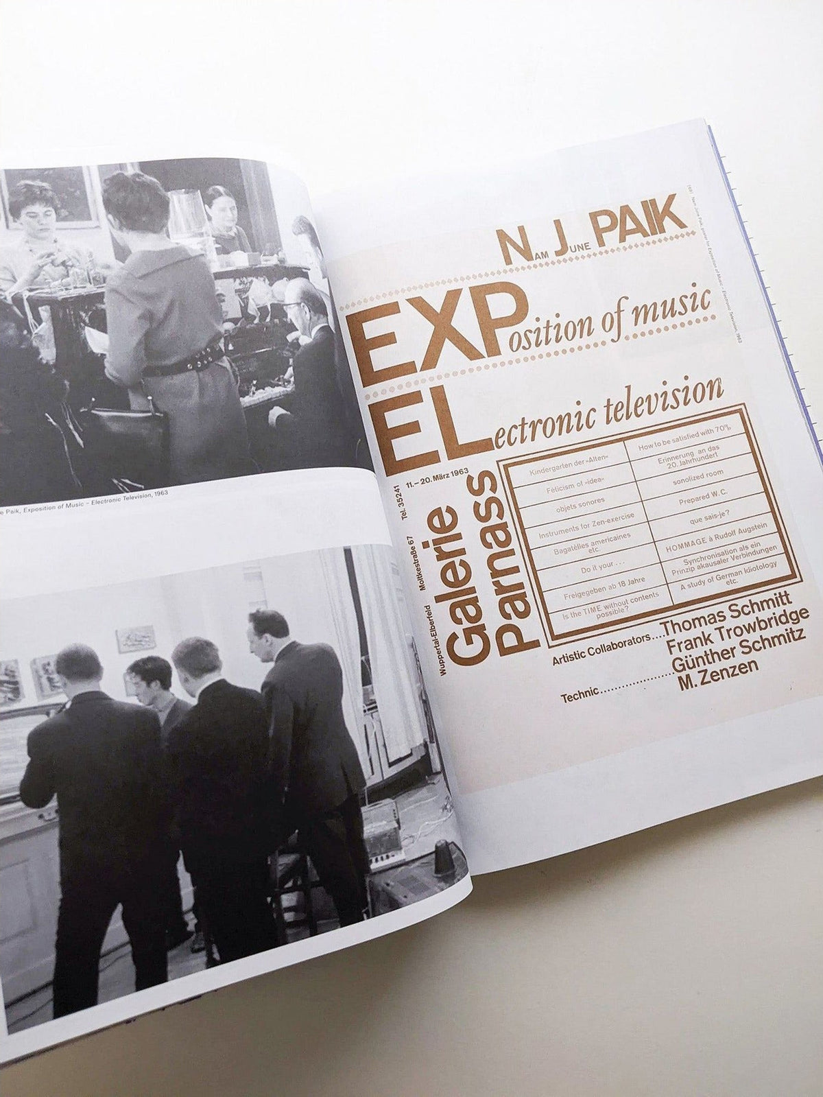 Nam June Paik — I Expose the Music, inside pages 3