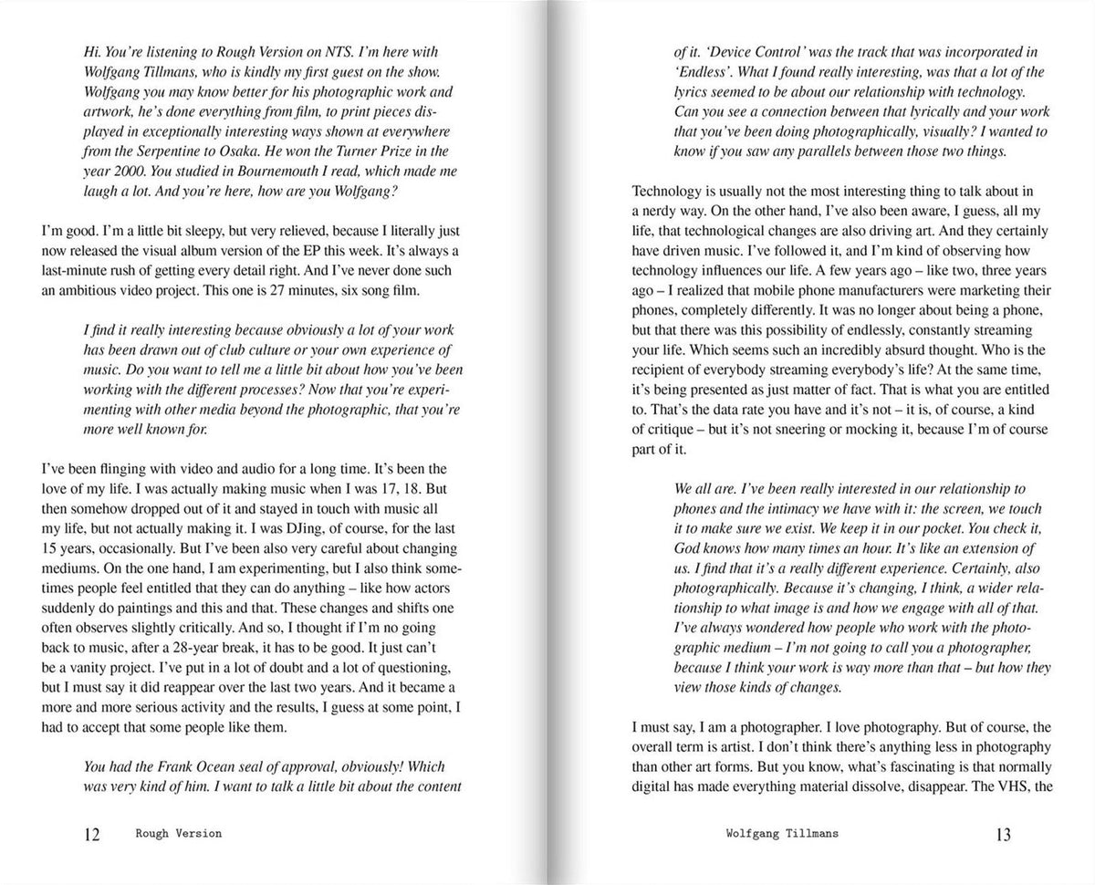 Francesca Gavin — Rough Version, The NTS Interviews, 2016–2021, inside pages 2