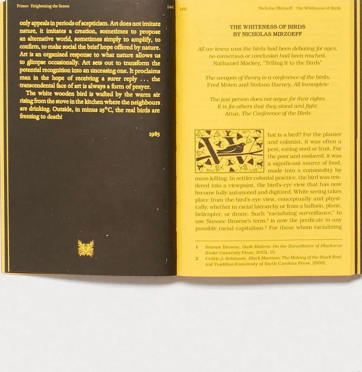 Marjolein van der Loo - With a Bird, A Reader on Avian Kinship, inside pages 9