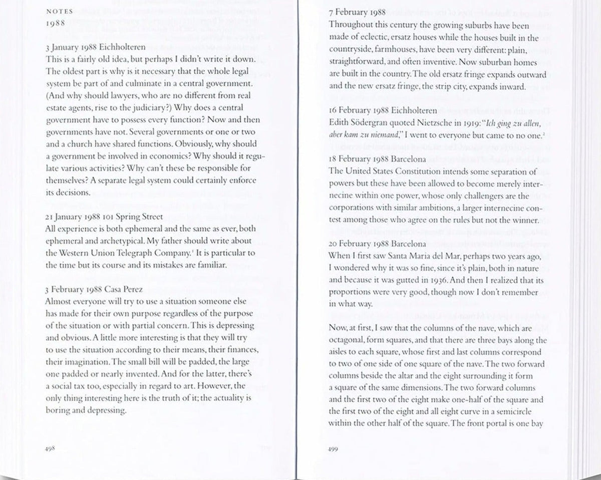 Donald Judd Writings, inside pages 5