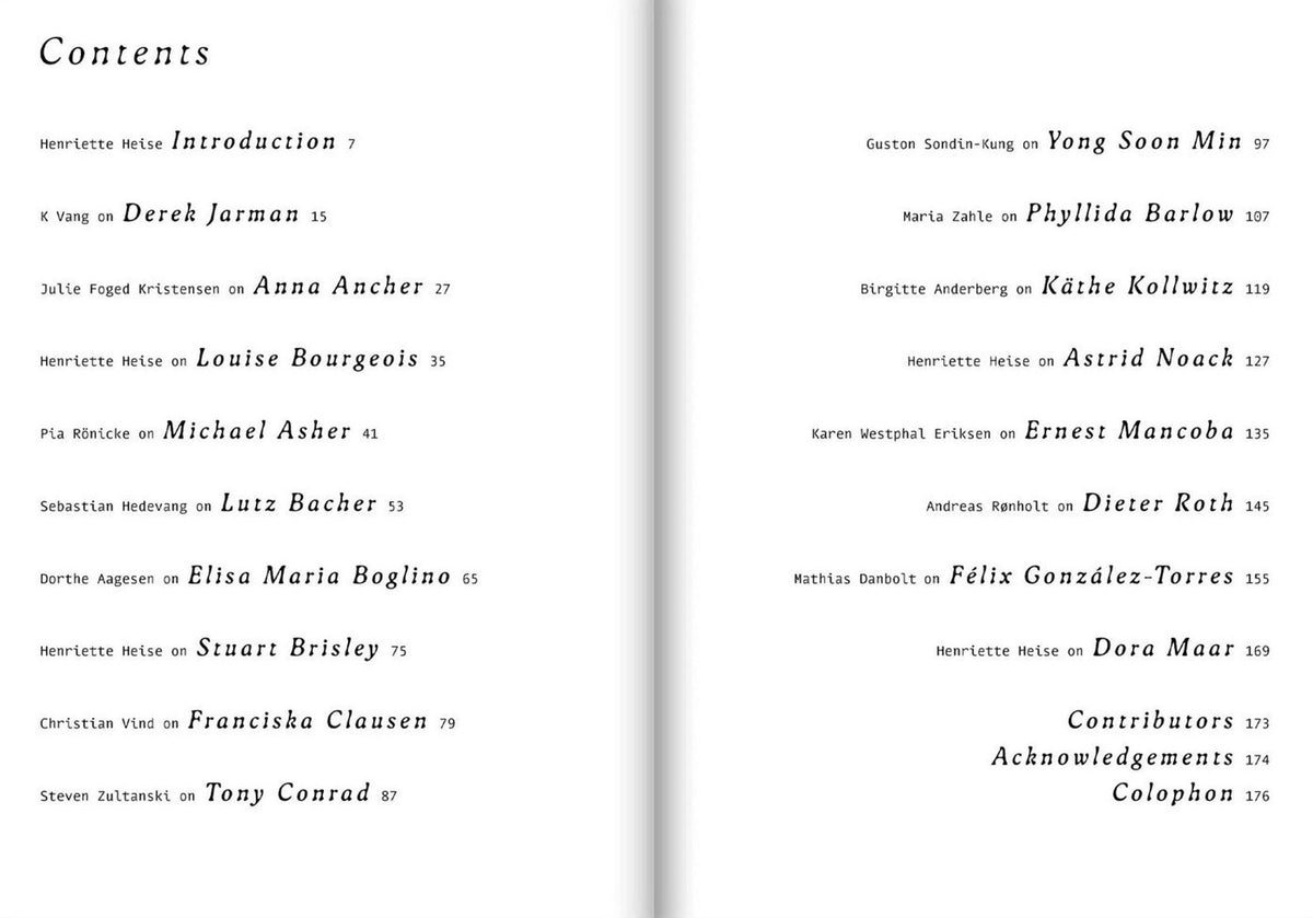 Twilights: Essays on Artists' Late Work, inside pages 2