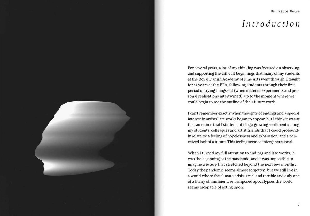 Twilights: Essays on Artists' Late Work, inside pages 3