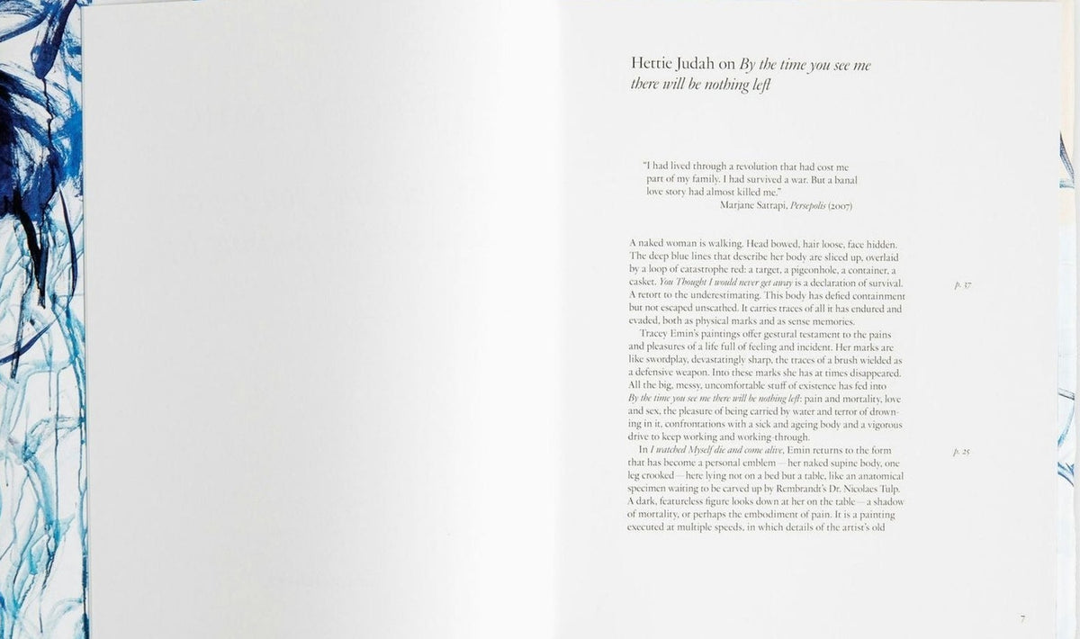 Tracey Emin, By the time you see me there will be nothing left, inside pages 3