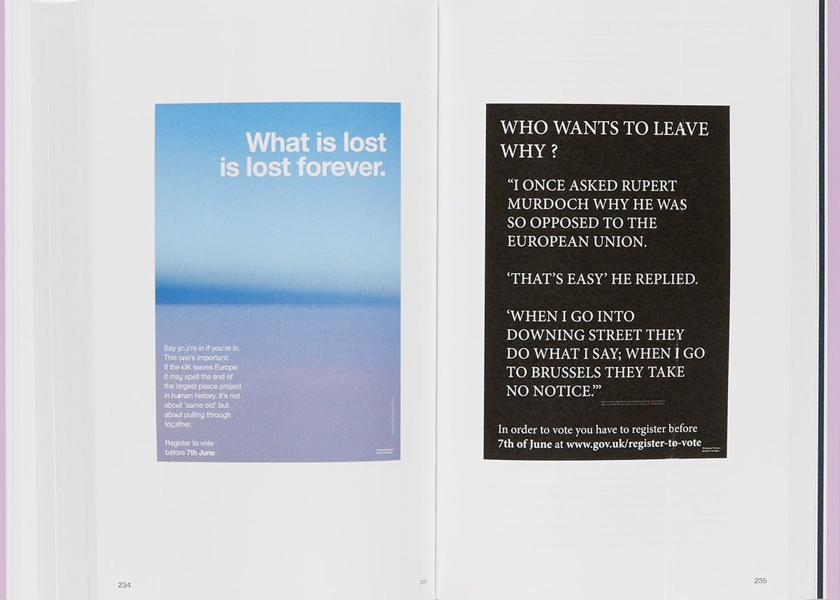 Wolfgang Tillmans — A Reader, inside pages