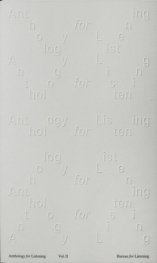 Anthology for Listening, Volume II