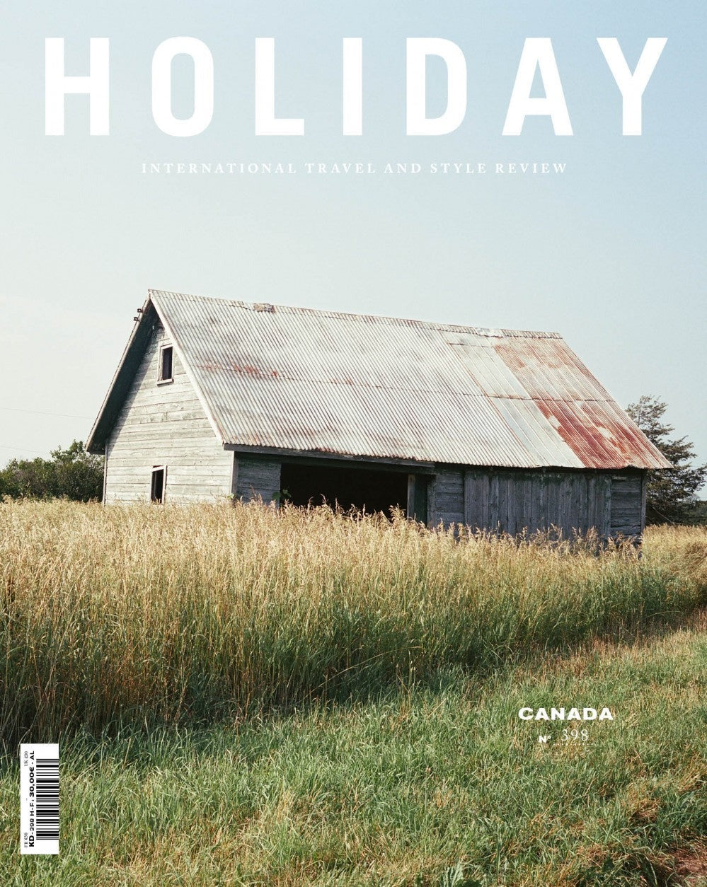 Holiday — N°398, The Canada Issue, The barn cover