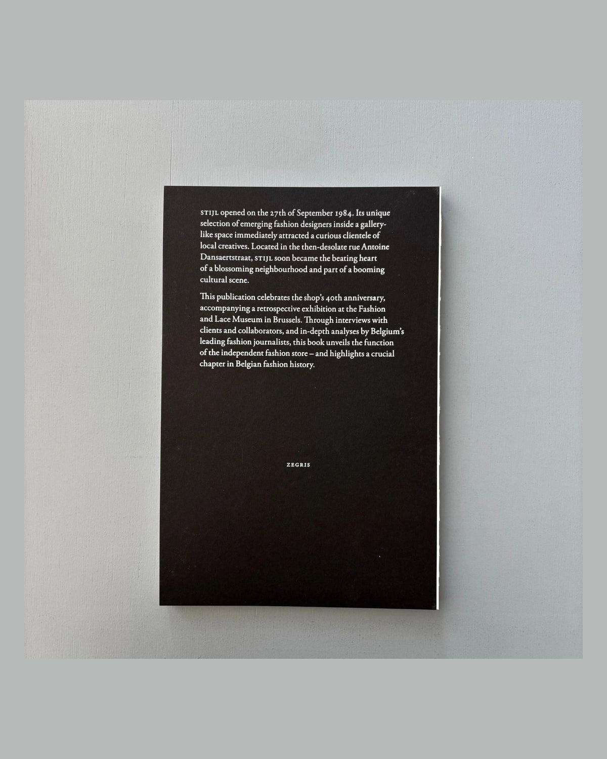 STIJL: 40 Years of Fashion, back cover
