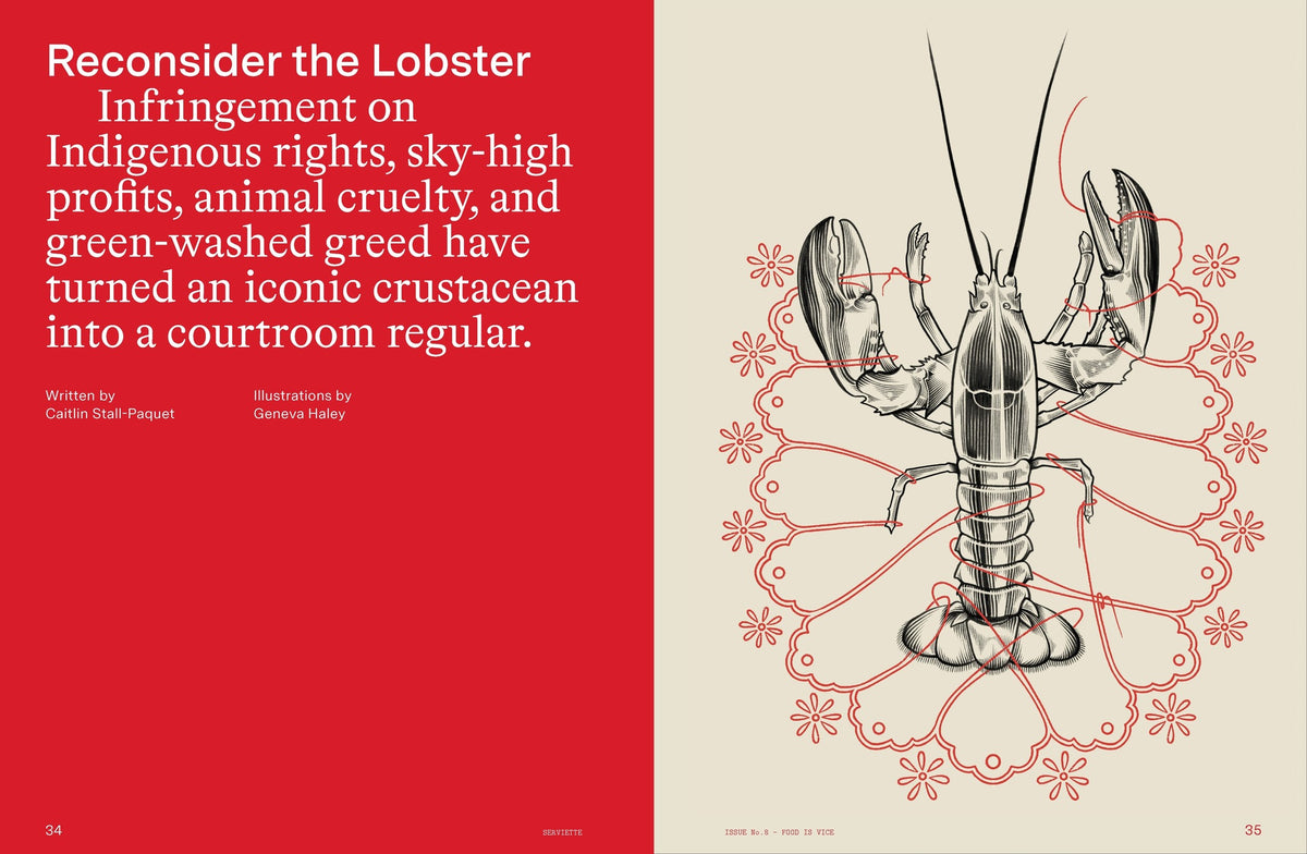 Serviette — Issue 8: Food is Vice, inside pages 2