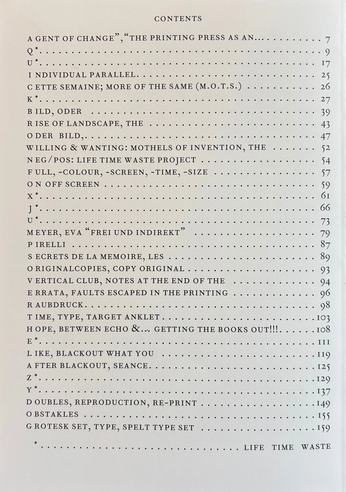 Willem Oorebeek, OBSTAKLES, inside pages 2