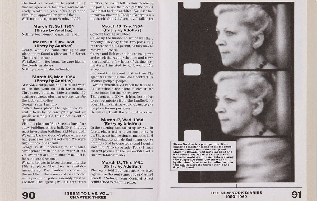 Jonas Mekas, I Seem to Live: The New York Diaries (1950 to 1969), Volume 1, inside pages 3