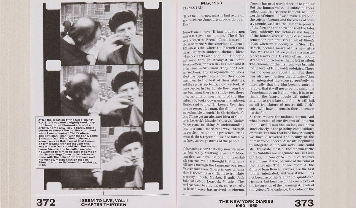 Jonas Mekas, I Seem to Live: The New York Diaries (1950 to 1969), Volume 1, inside pages 9