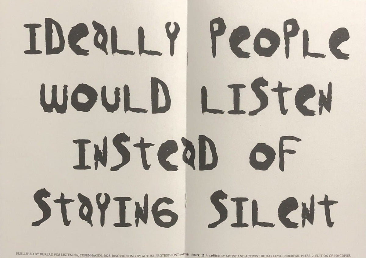 Bureau for Listening, Ideally People Would Listen Instead of Staying Silent, inside pages 2