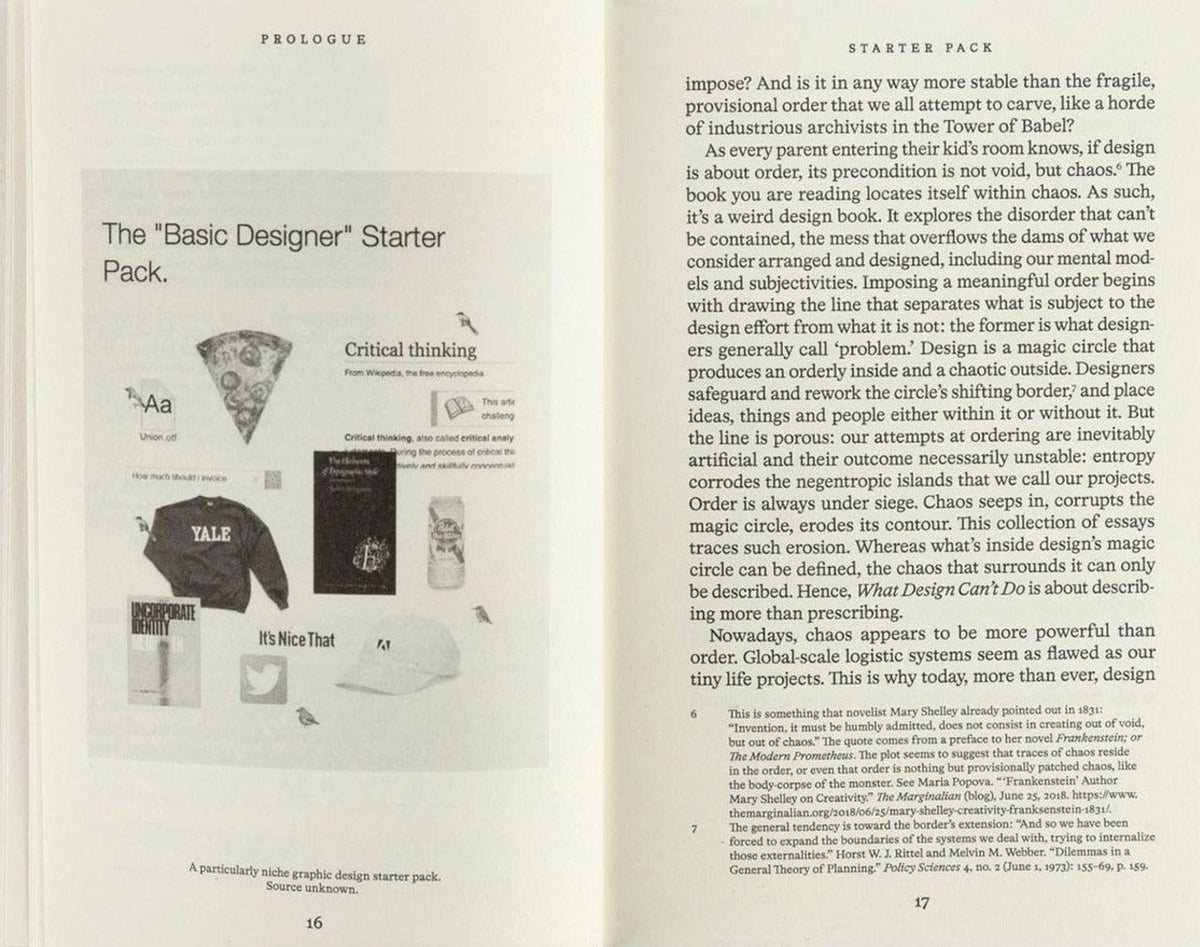 Silvio Lorusso, What Design Can't Do: Essays on Design and Disillusion, inside pages 3