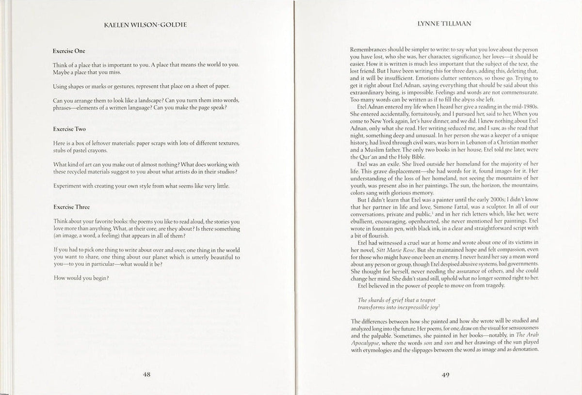 My Center is Not in the Solar System: Tributes to Etel Adnan, inside pages 8