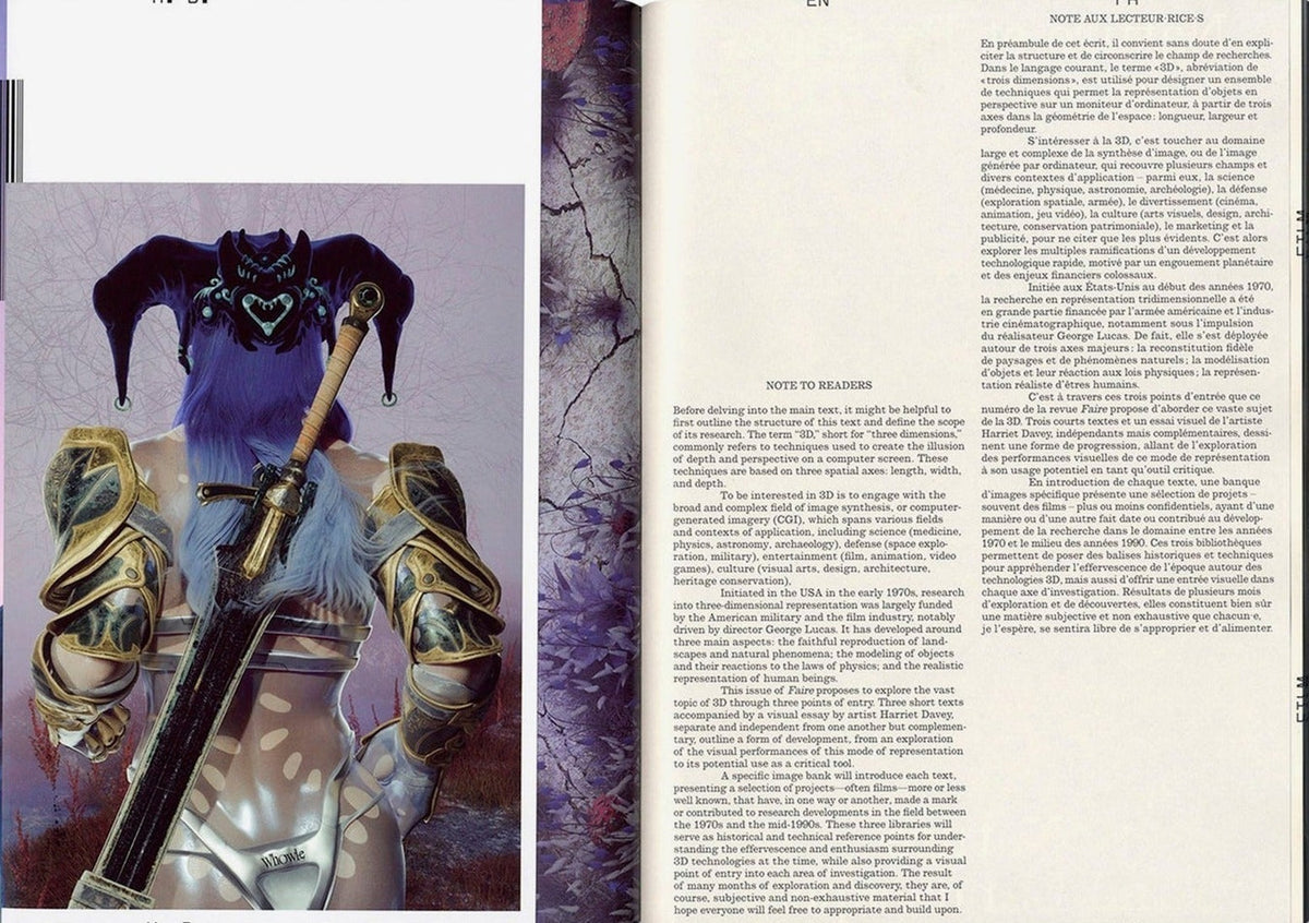 Revue Faire, Issue 52: A Mode of Representation, 3D, inside pages 2