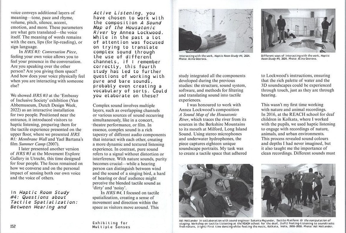 Exhibiting for Multiple Senses: Art and Curating for Sensory-Diverse Bodies, inside pages 5