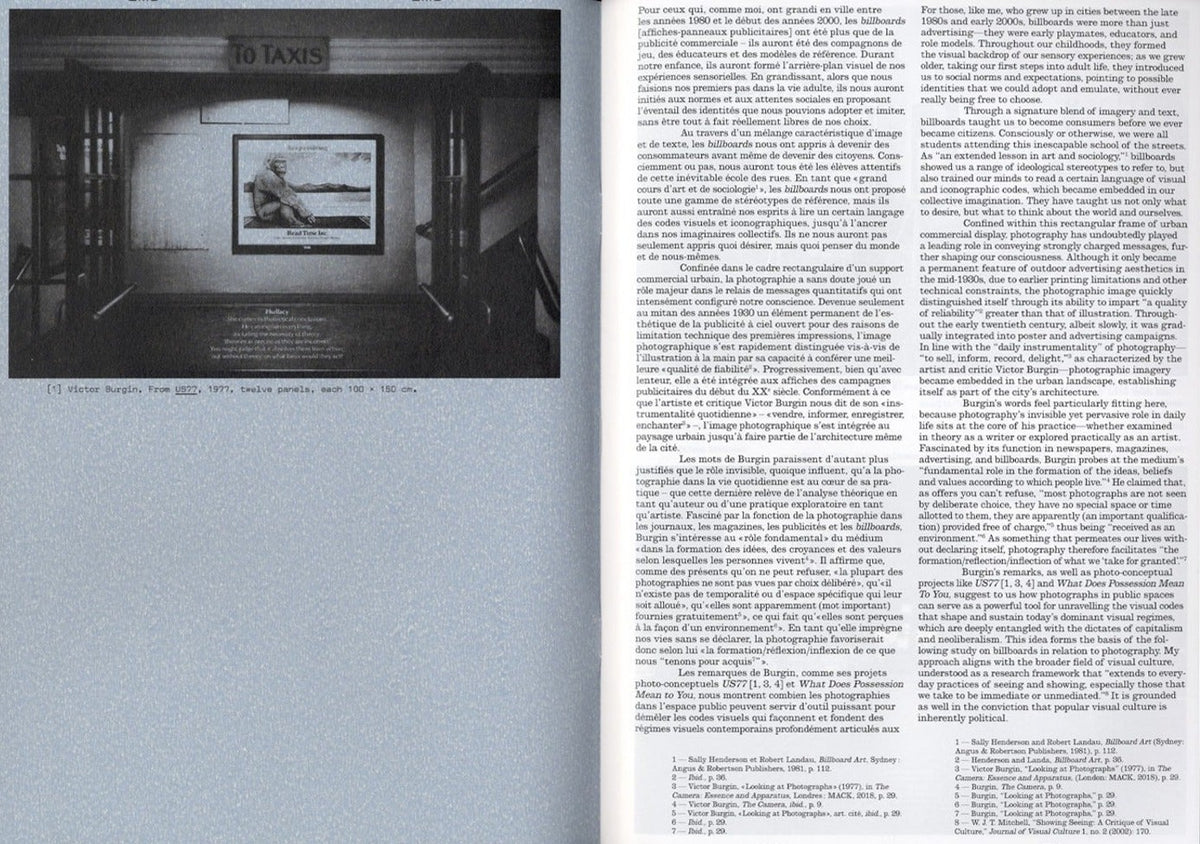 Revue Faire, Issue 55: The Billboard Image, inside pages 2