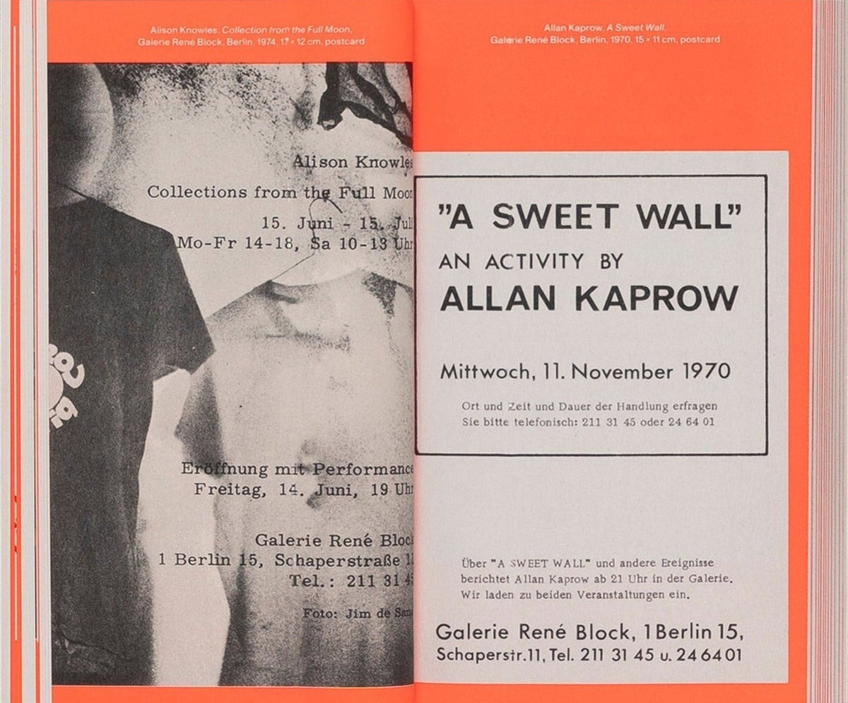 A Work Will Be Shown: Artist's Invitations and Announcements 1960 to 2020, inside pages 4