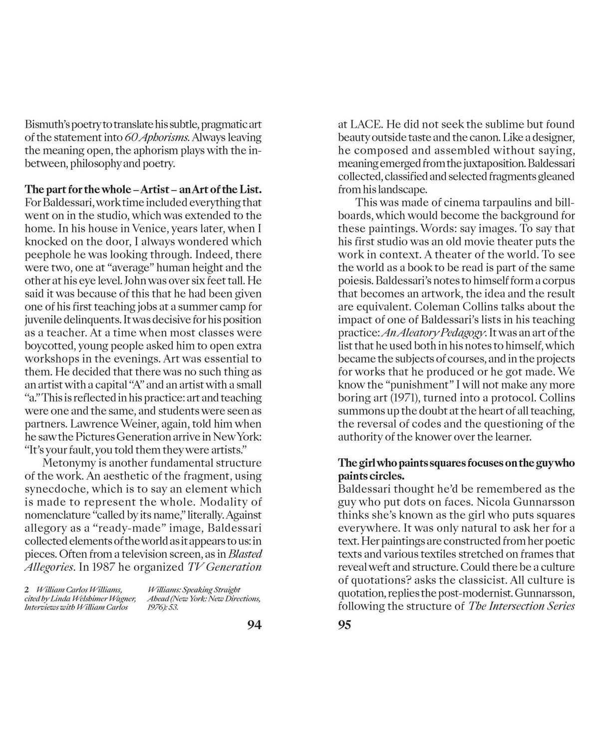 John Baldessari — Transatlantique, inside pages 7