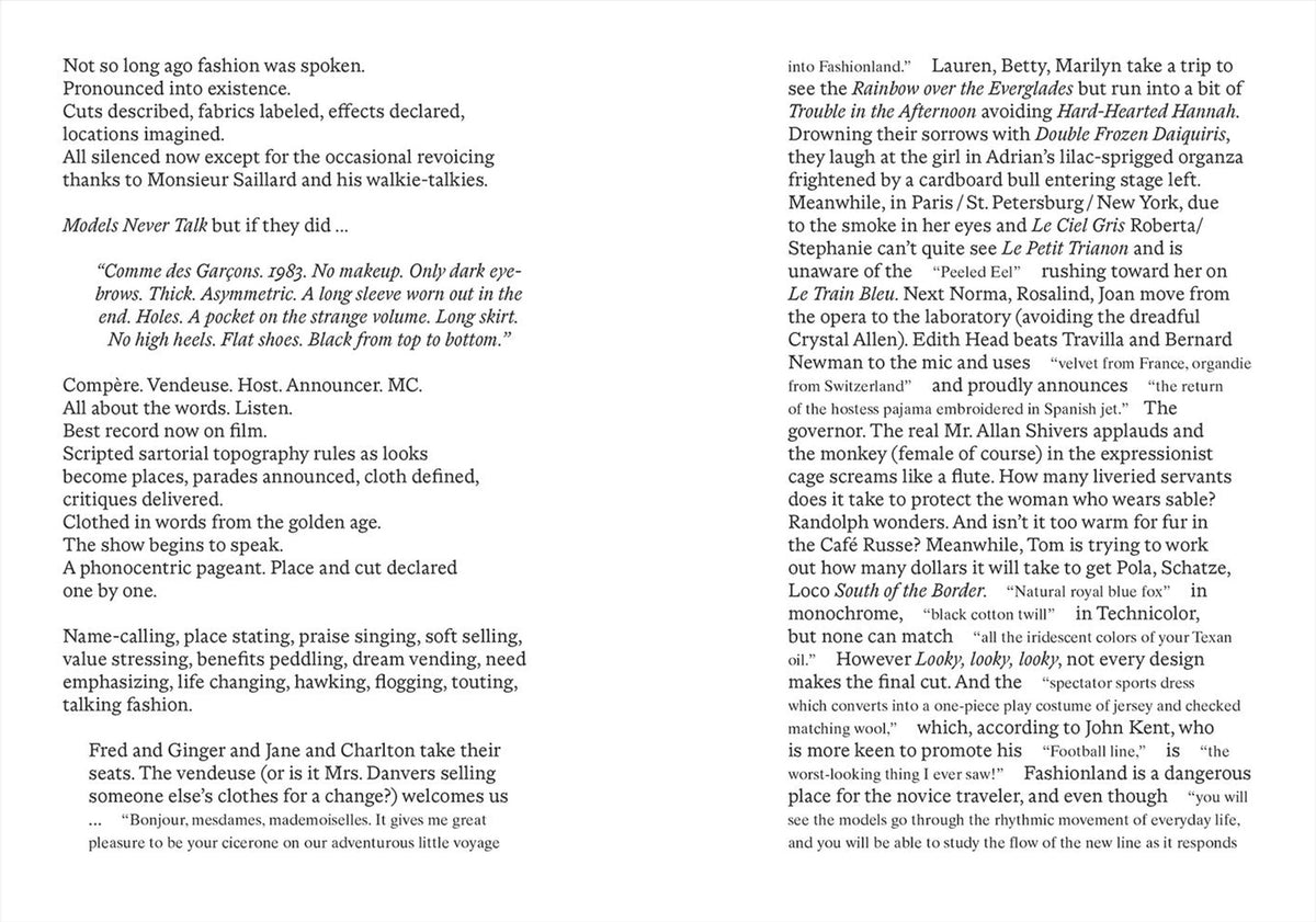 Jonathan Faiers — The Sound of Fashion Thinking, inside pages 6