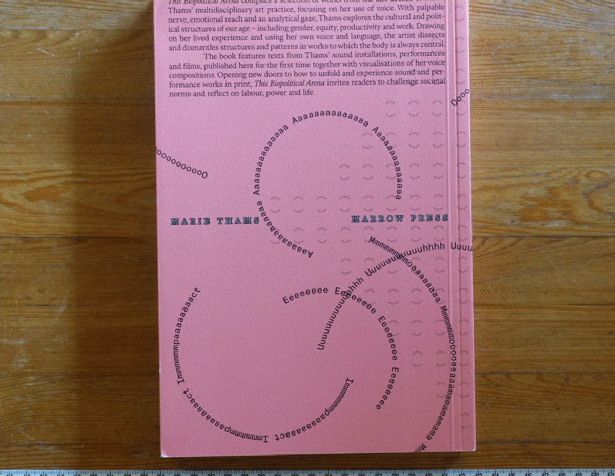 Marie Thams — This Biopolitical Arena, back cover