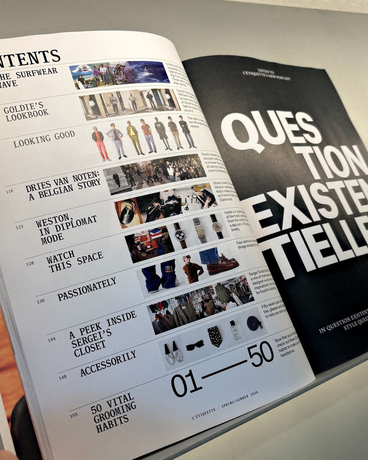 L'Étiquette Men — Issue 16, inside pages 1