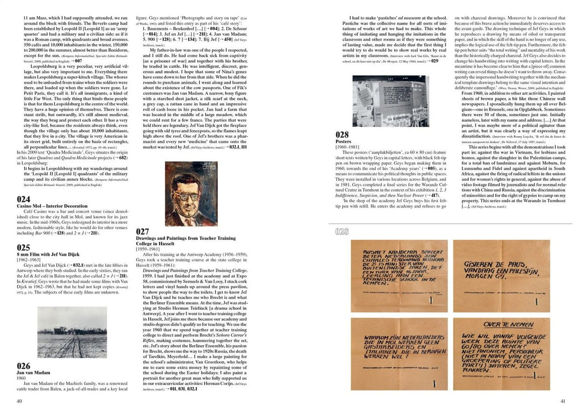 Jef Geys — Catalogue Raisonnable, inside pages 10