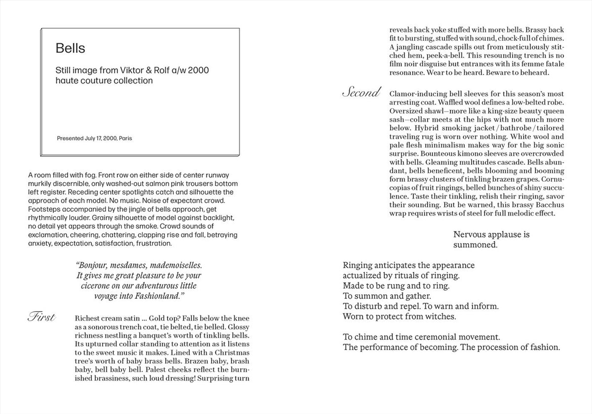 Jonathan Faiers — The Sound of Fashion Thinking, inside pages 2