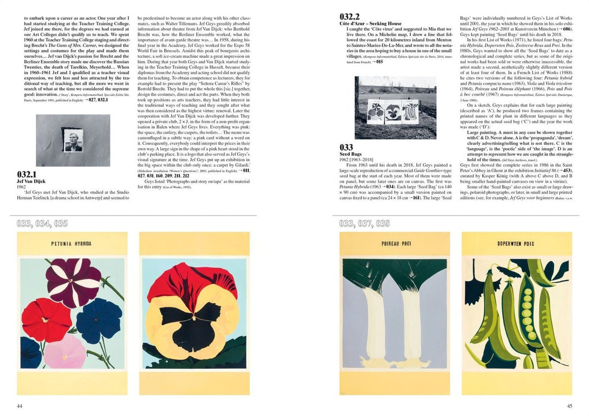 Jef Geys — Catalogue Raisonnable, inside pages 12