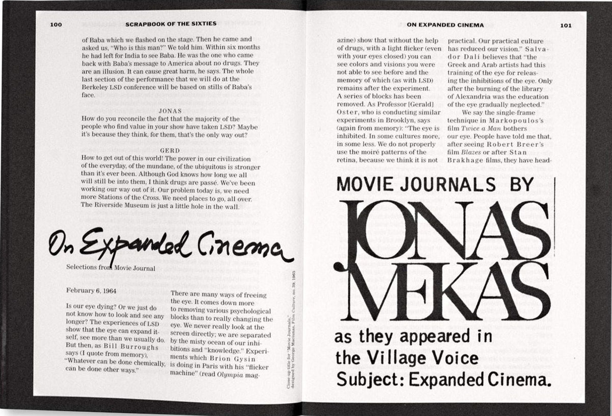 Jonas Mekas — Scrapbook of the Sixties: Writings 1954–2010, inside pages 4