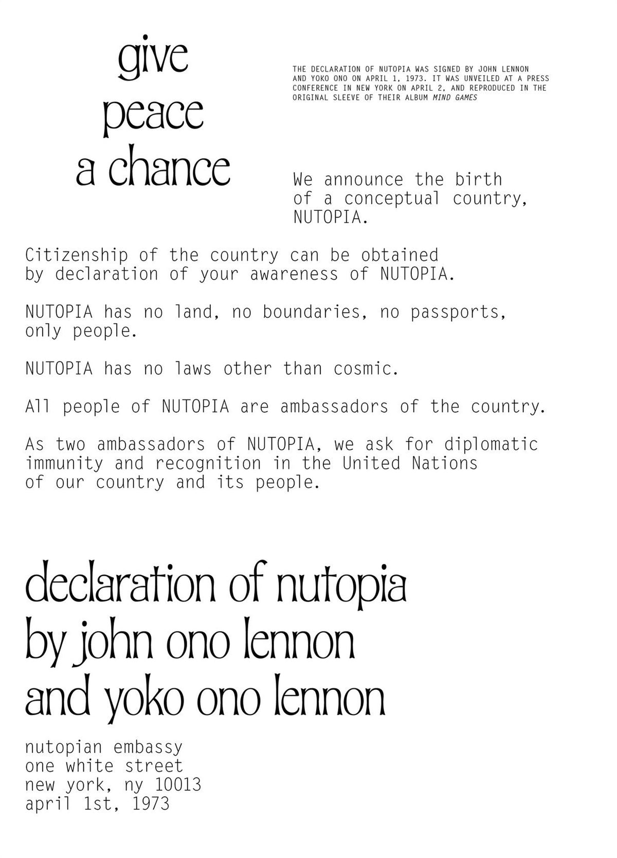 Purple — Issue 46: The Peace Issue, inside pages 3