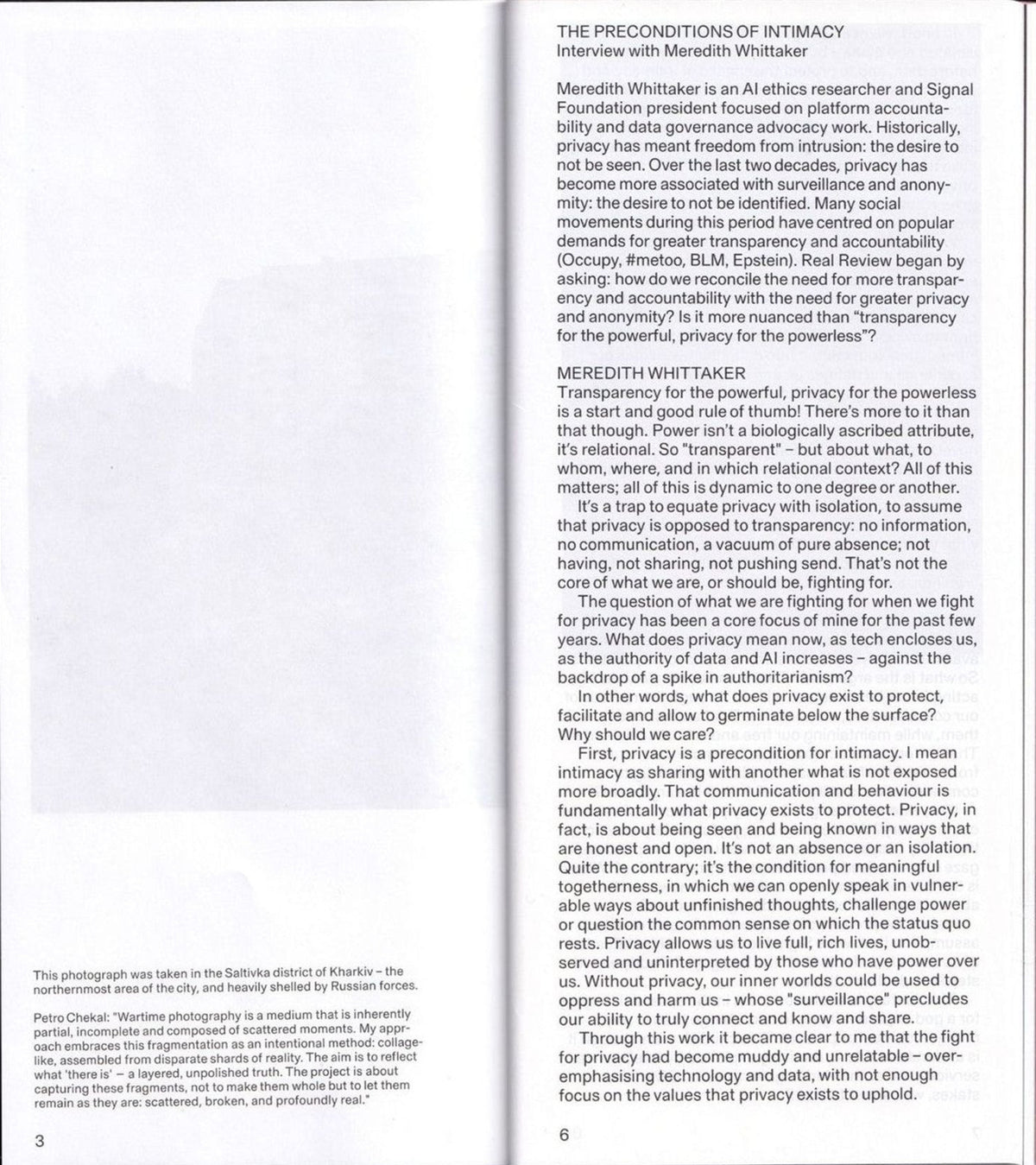 Real Review — Issue 18, inside pages 2