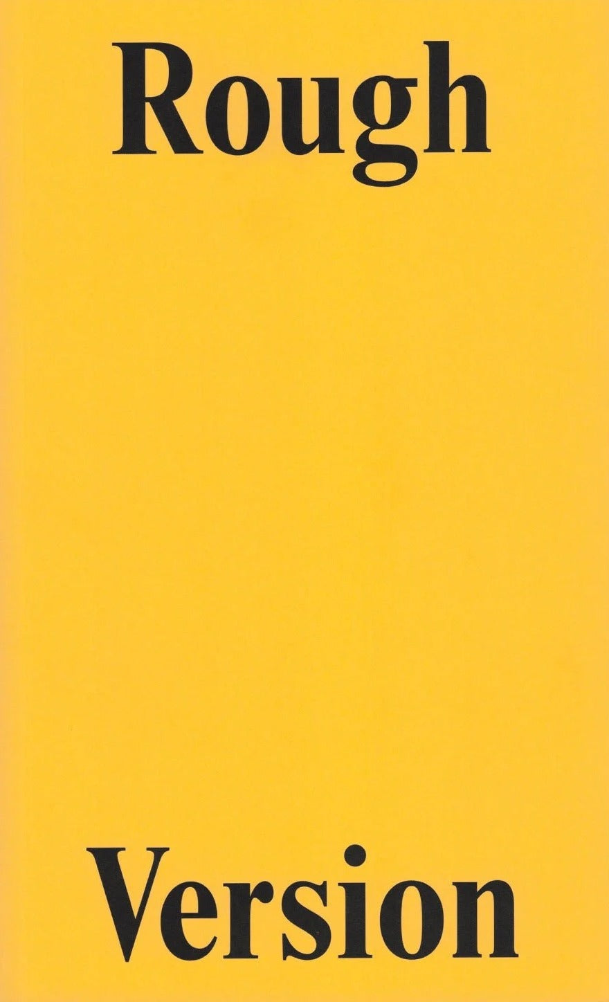 Francesca Gavin — Rough Version, Vol. 2, yellow cover