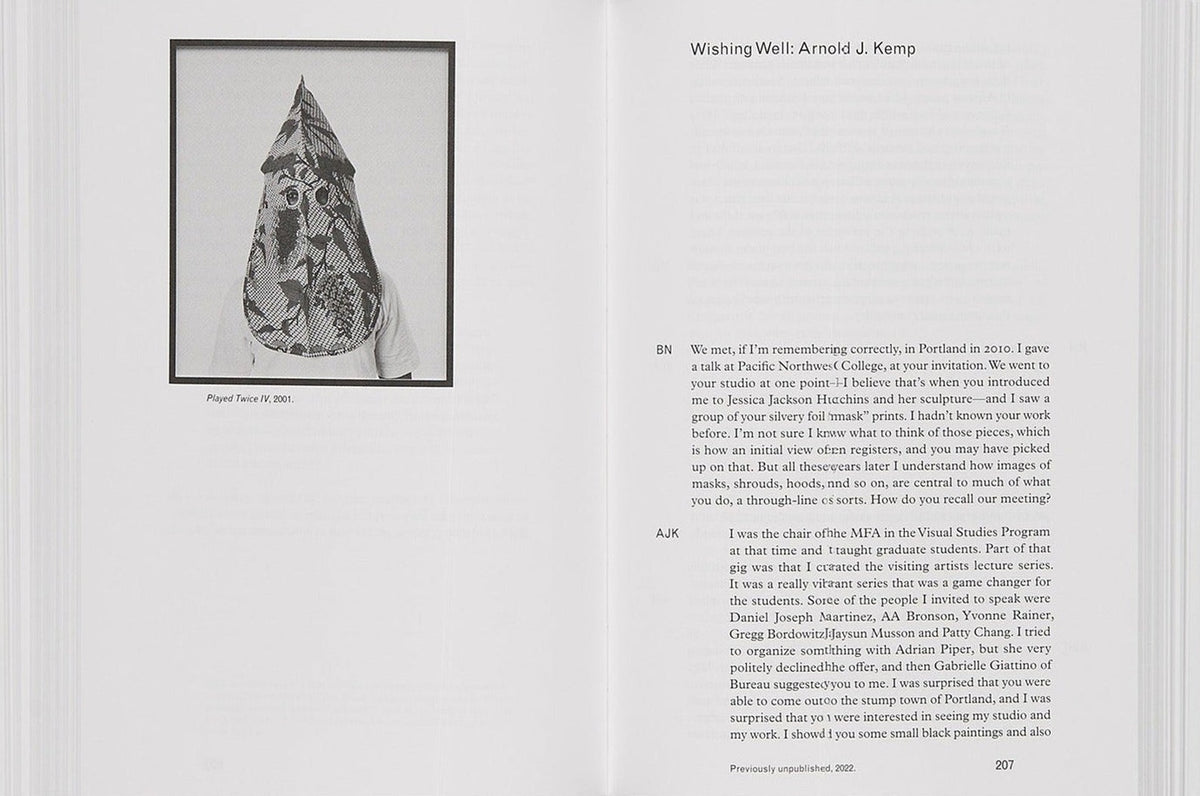Bob Nickas, Corrected Proofs: Previously Unpublished, Uncollected, Unwanted, inside pages 8