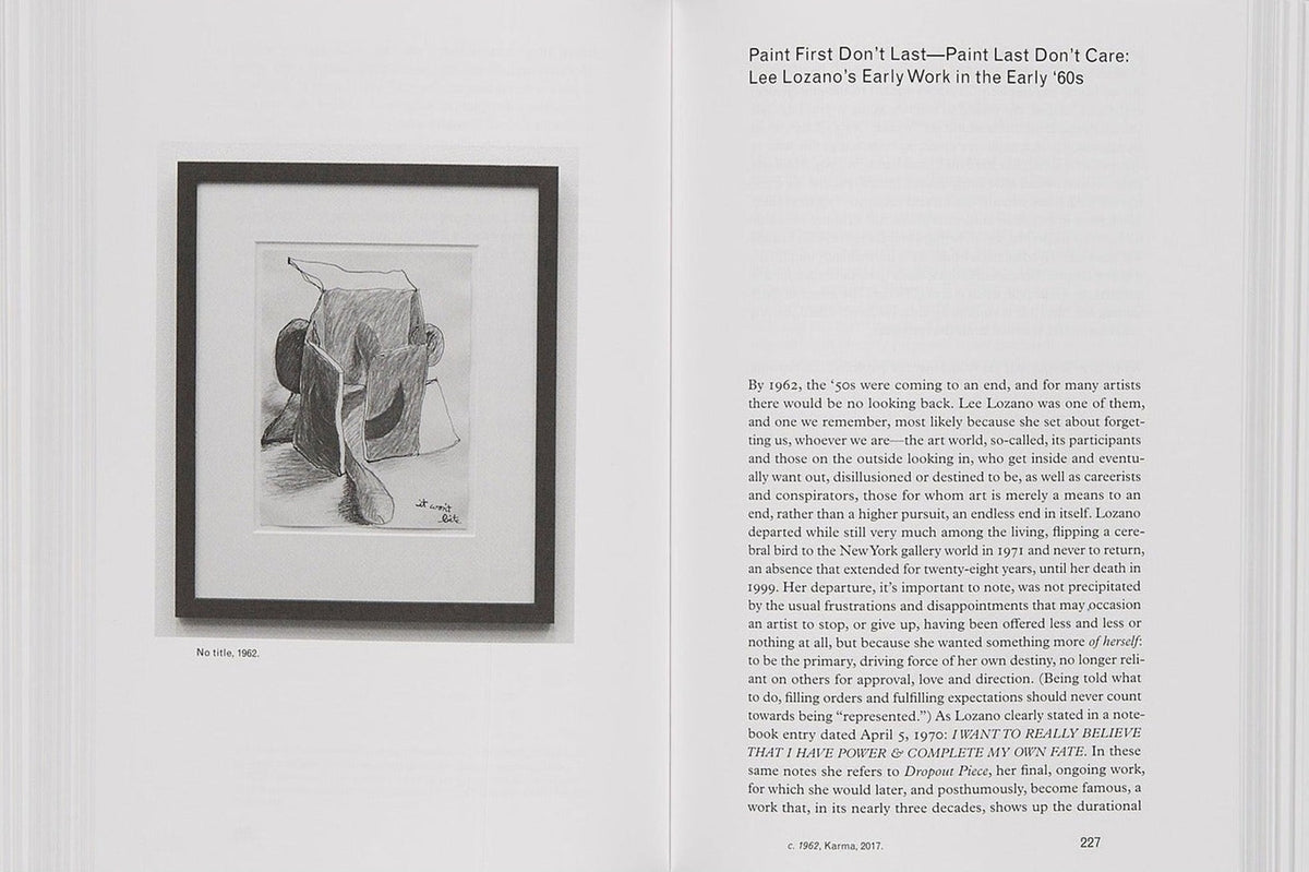 Bob Nickas, Corrected Proofs: Previously Unpublished, Uncollected, Unwanted, inside pages 9