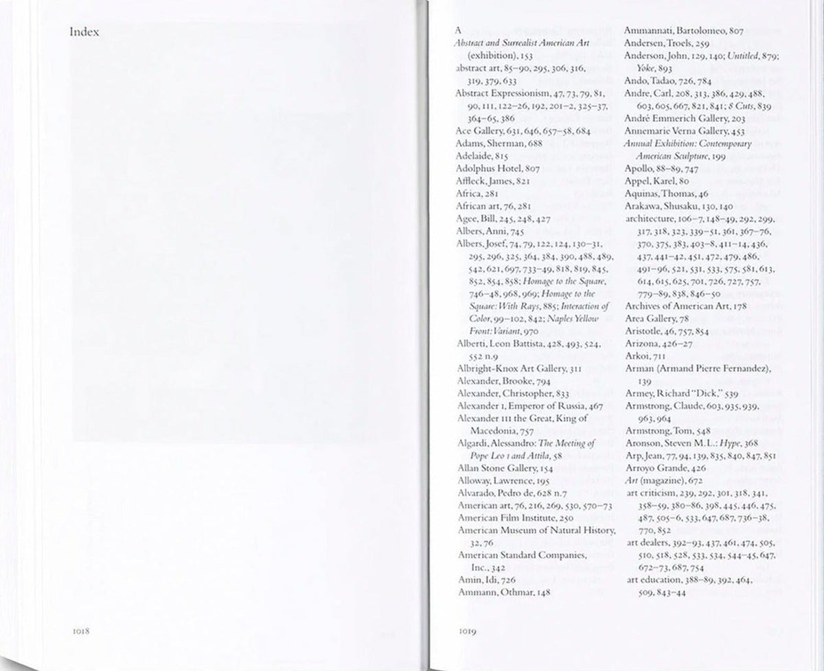 Donald Judd Writings, inside pages 11