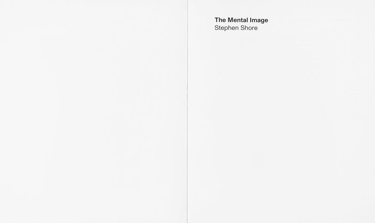 Stephen Shore, The Mental Image, inside pages 3