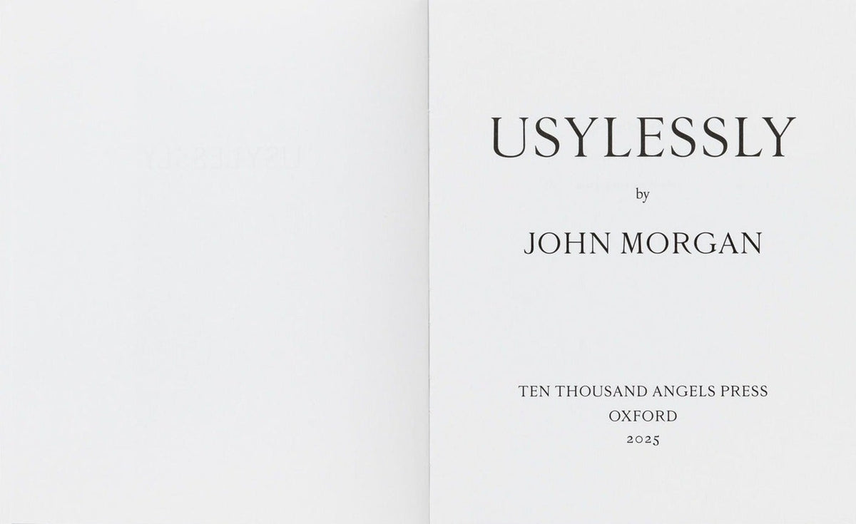 John Morgan, Usylessly, Edition Two, inside pages 3