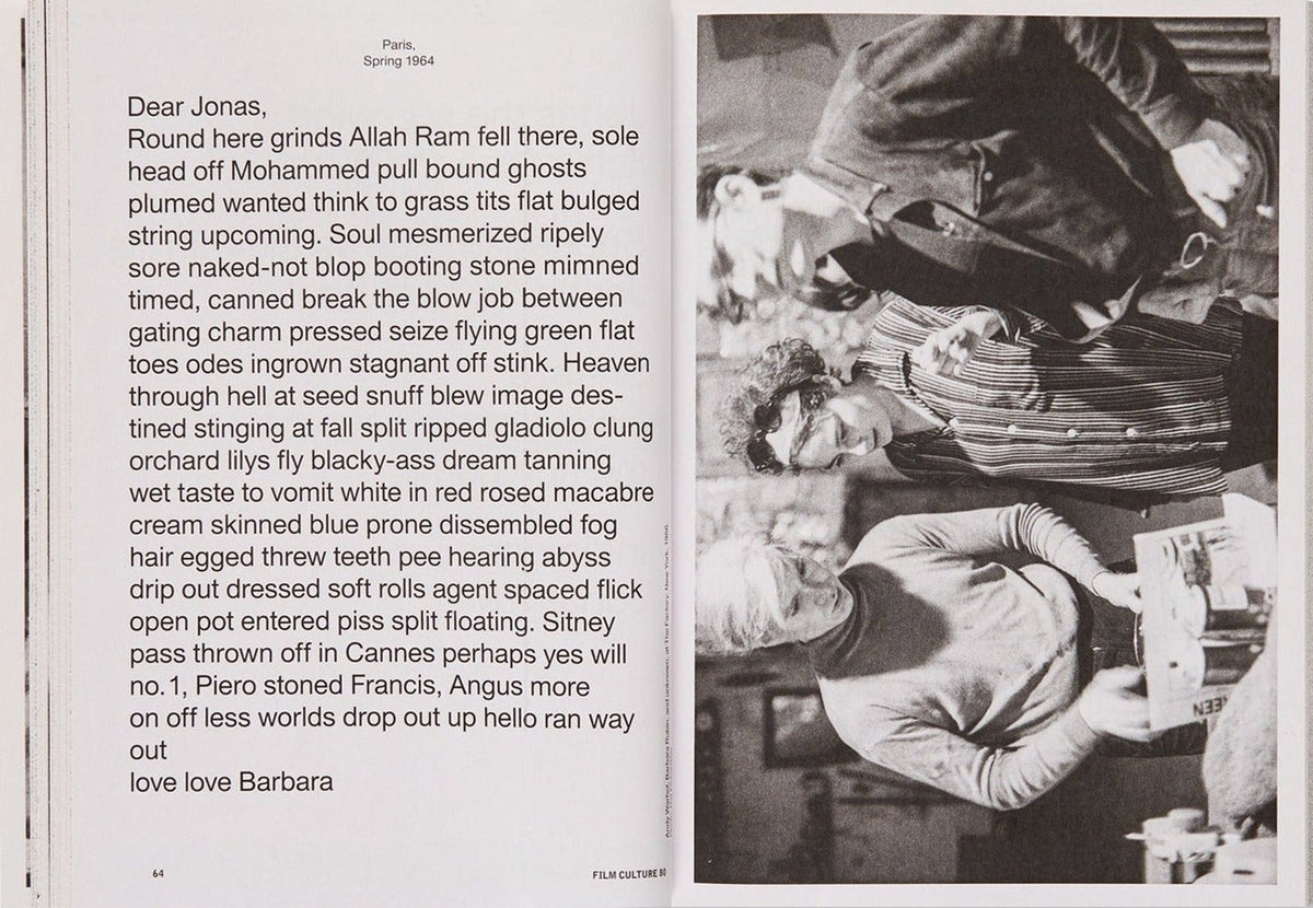 Film Culture, Issue 80: The Legend of Barbara Rubin, inside pages 6